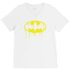 batman dying bleeding logo V-Neck Tee