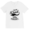 New Dad 2018 Rokie Dept. V-Neck Tee