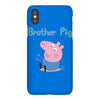peppa pig brother pig iPhoneX Case
