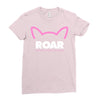 pussy roar - women's march alliance white logo Ladies Fitted T-Shirt