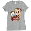 triple beagle portrait Ladies Fitted T-Shirt