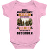 Never Underestimate A Man Who Watches The 100 And Was Born in December Baby Bodysuit