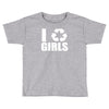i recycle girls  funny Toddler T-shirt