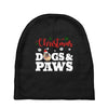 christmas dogs and paws Baby Beanies