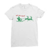 ugly santa ho ho hoo! Ladies Fitted T-Shirt