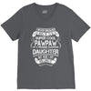 Super Cool Papaw Of A Freaking Awesome Daughter V-Neck Tee