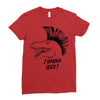 i wanna rock! Ladies Fitted T-Shirt