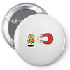 khaki chick magnet Pin-back button