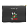 dreaming of a white christmas Accessory Pouches