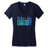 who's the daddy christmas Women's V-Neck T-Shirt