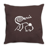marca peru nazca lines monkey Throw Pillow