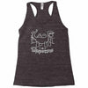 i am a stegosaurus Racerback Tank