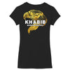 khabib gold eagle Women's V-Neck T-Shirt