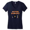 Never Forget Women's V-Neck T-Shirt