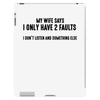 I Only Have Two Faults Funny T shirts iPad 3 and 4 Case
