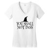 you shall not pass Women's V-Neck T-Shirt