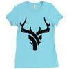 deer Ladies Fitted T-Shirt