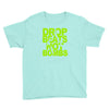 dub step drop beats not bombs black light skrillex ink hiphop dance Youth Tee