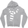 scarf Zipper Hoodie