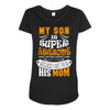 My Son Is Super Awesome His Mom Maternity Scoop Neck T-shirt