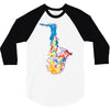 sax addict saxophone 3/4 Sleeve Shirt