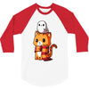 brave kitty 3/4 Sleeve Shirt