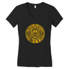 azteca wars Women's V-Neck T-Shirt