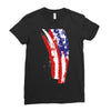 july 4th flag Ladies Fitted T-Shirt