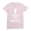 obey the beard funny Ladies Fitted T-Shirt