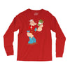 popeye spinach retro mens funny Long Sleeve Shirts