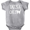 tats &amp; cats Baby Onesie