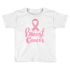 breast cancer pink ribbon Toddler T-shirt