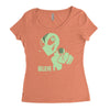 alien believe space sci fi ufo nerd Women's Triblend Scoop T-shirt