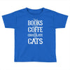 read books drink coffee eat chocolate pet cats Toddler T-shirt