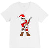 rock star santa claus father christmas V-Neck Tee
