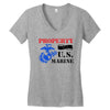 Property of a U.S. Marine Women's V-Neck T-Shirt