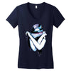 galaxy girl Women's V-Neck T-Shirt