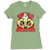 santa's gym Ladies Fitted T-Shirt