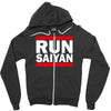 run saiyan Zipper Hoodie