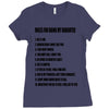 rules for dating my daughter shirt t shirt perfect father's gift Ladies Fitted T-Shirt