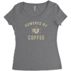 powered by coffee Women's Triblend Scoop T-shirt