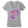 grinning like a cheshire cat 2 Women's V-Neck T-Shirt