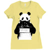 panda police Ladies Fitted T-Shirt