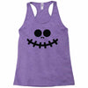 pumpkin funny face Racerback Tank