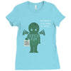 monster issues cthulhu Ladies Fitted T-Shirt