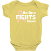 No 0ne Fights Alone Baby Bodysuit