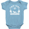 This Girl Loves Her Dachshund Baby Onesie