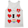 ls lesbian full heart Tank Top