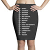 beard length chart funny professor grandpa mustache humor Pencil Skirts