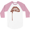 vampire lips 3/4 Sleeve Shirt